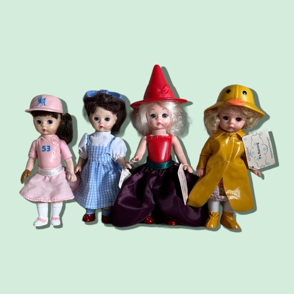 Madame Alexander Other - Set Of Four Madame Alexander Small 5” Dolls Dorothy Wicked Witch Baseball Rain
